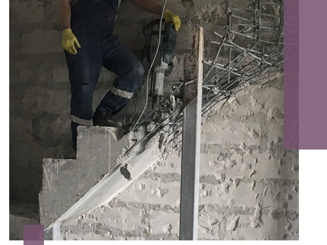 Демонтаж металлических и бетонных лестниц в Чапаевске