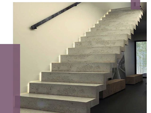 Облицовка бетонных лестниц в Чапаевске от 4597 руб/м2 