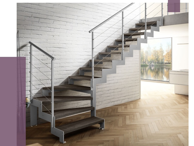 Г-образные лестницы под ключ в Чапаевске от 37029 руб. | ПРОЛЁТ-Чпв