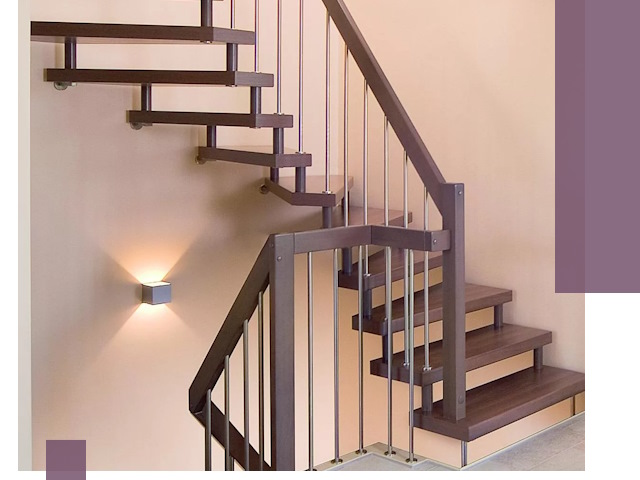 Изготовление лестниц на больцах в Чапаевске под ключ