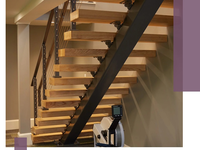 Лестницы на монокосоурах под ключ в Чапаевске - изготовление и монтаж