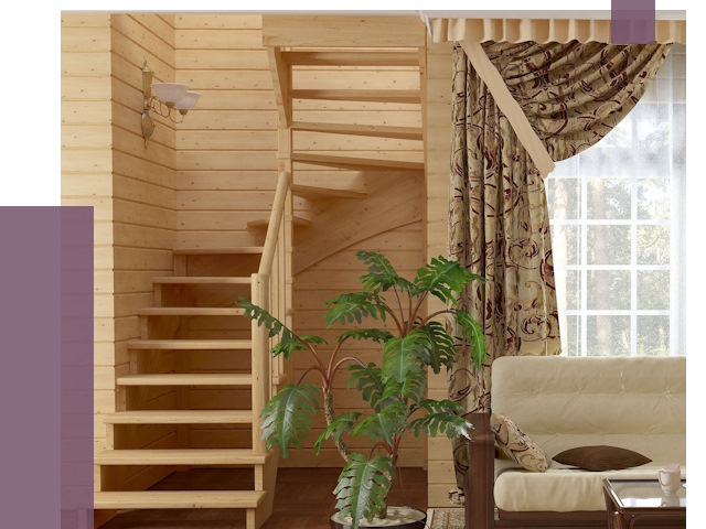 Лестницы для дачи в Чапаевске от 75846 руб.  | ПРОЛЁТ-Чпв