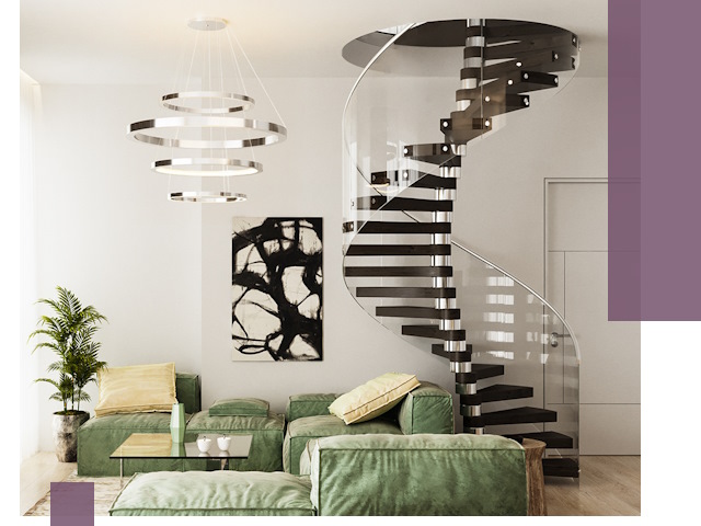 Лестницы для двухуровневой квартиры в Чапаевске — изготовление и монтаж