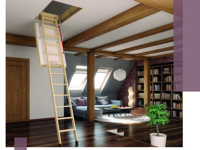 Чердачные лестницы под ключ в Чапаевске: изготовление и монтаж