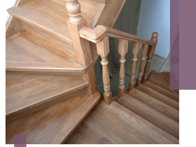 Дубовые лестницы под ключ в Чапаевске: изготовление и монтаж