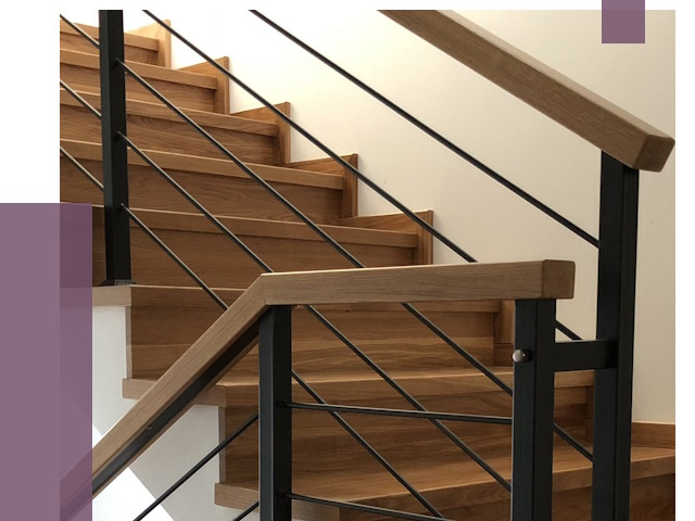 Обшивка металлической лестницы деревом в Чапаевске от 4341 руб. 