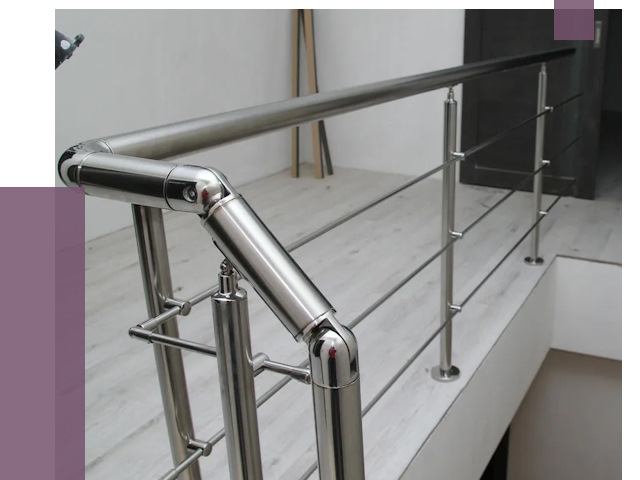 Перила из нержавеющей стали в Чапаевске от 8989 руб. под ключ | ПРОЛЁТ-Чпв