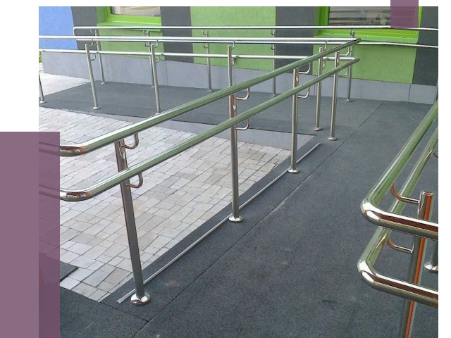 Ограждения пандусов в Чапаевске от 4341 руб. монтаж | ПРОЛЁТ-Чпв