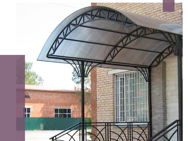 Металлические навесы и козырьки в Чапаевске от 12769 руб.