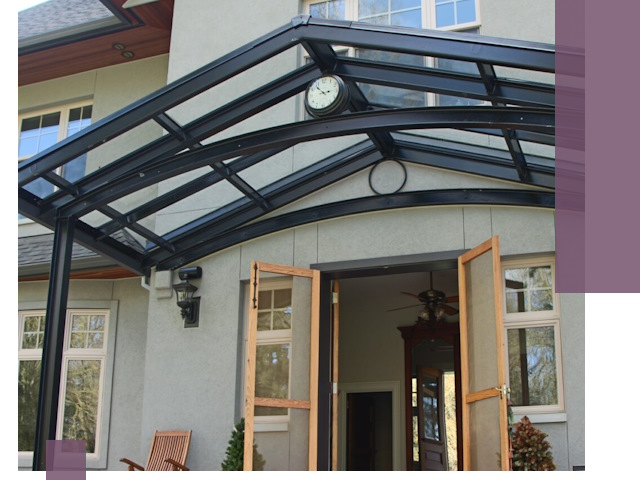 Изготовление и монтаж навесов и козырьков в Чапаевске