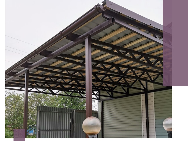 Навесы под ключ в Чапаевске: изготовление, монтаж и гарантия