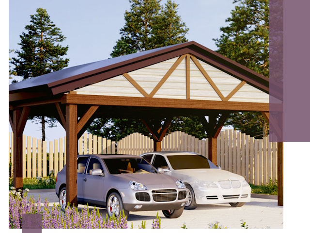 Навесы для автомобиля в Чапаевске — изготовление и монтаж