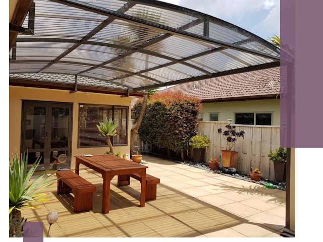 Навесы во двор под ключ в Чапаевске — изготовление и монтаж