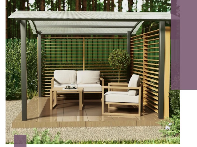 Навесы для дачи в Чапаевске: изготовление, монтаж и демонтаж