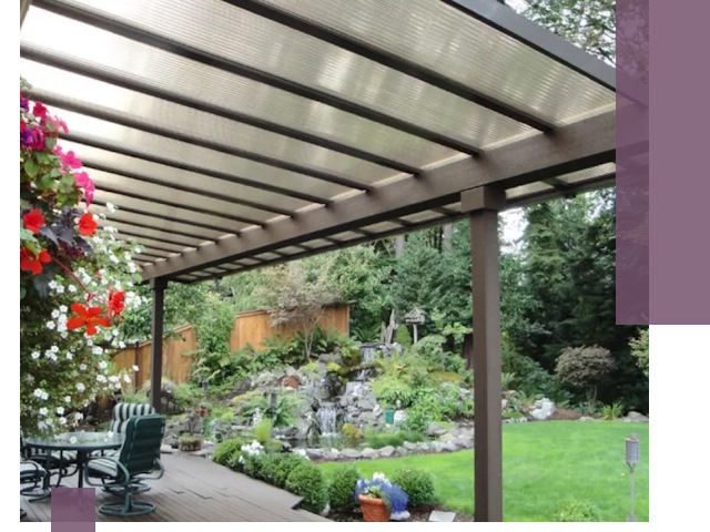 Навесы из поликарбоната под ключ в Чапаевске быстро и надёжно