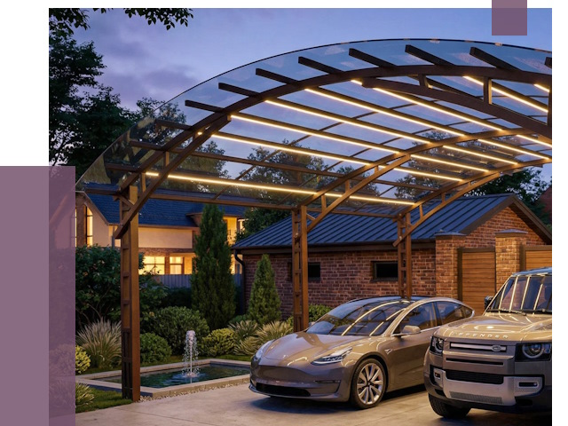 Металлические навесы в Чапаевске от 12667 руб. под ключ — ПРОЛЁТ-Чпв