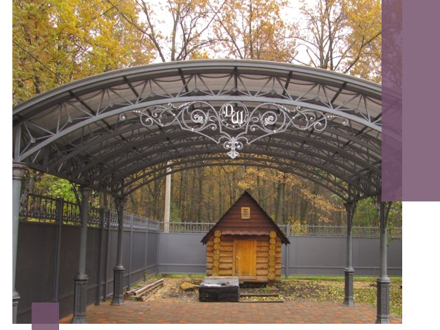 Кованые навесы премиум-класса под заказ в Чапаевске