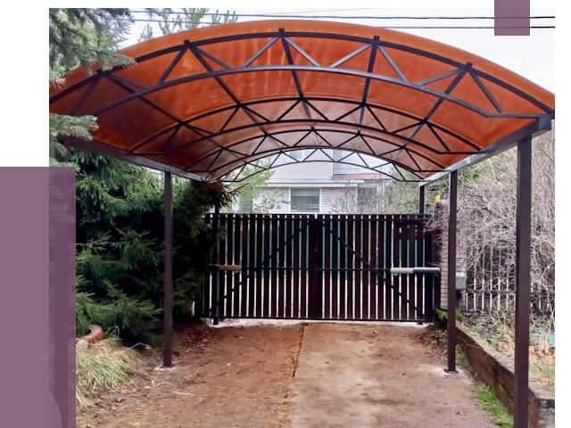 Арочные навесы в Чапаевске от 12718 руб. — изготовление и монтаж | ПРОЛЁТ-Чпв