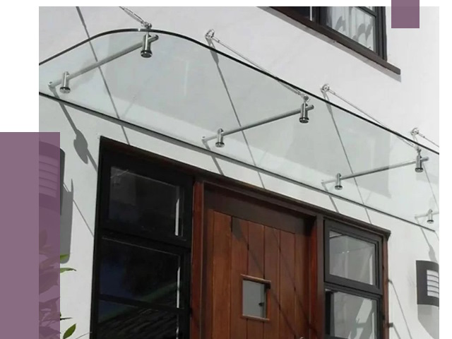 Стеклянные козырьки в Чапаевске от 18898 руб. | ПРОЛЁТ-Чпв