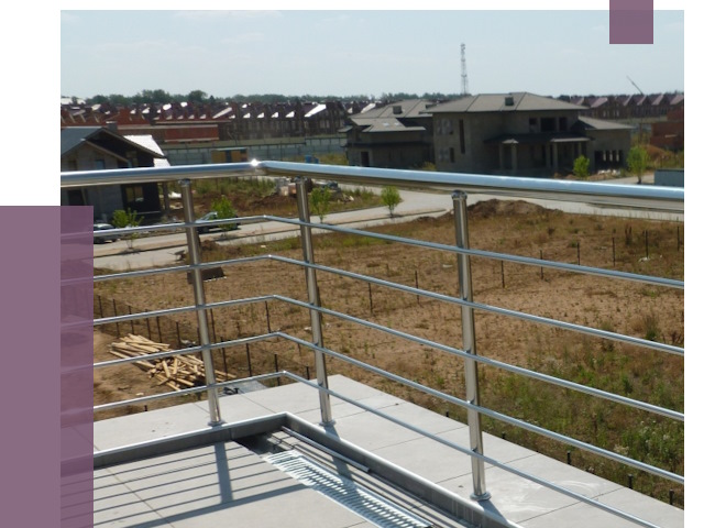 Парапеты из нержавеющей стали в Чапаевске от 7968 руб. за м² | ПРОЛЁТ-Чпв