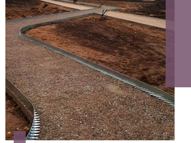 Металлические бордюры под ключ в Чапаевске — изготовление и монтаж